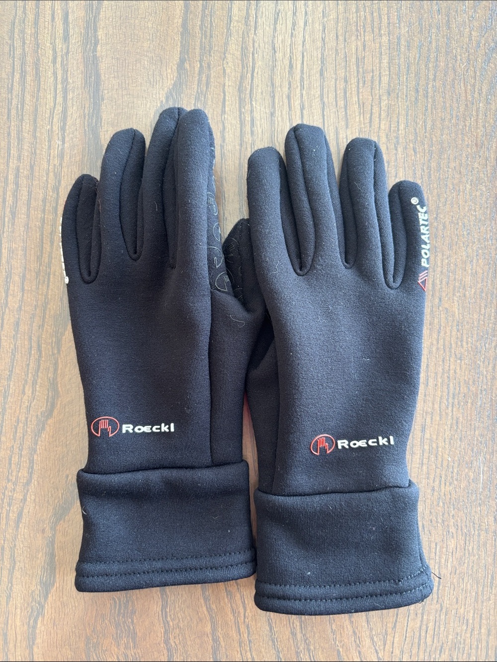 Women's Roeckl Equestrian Black Polartec Thermal Gloves